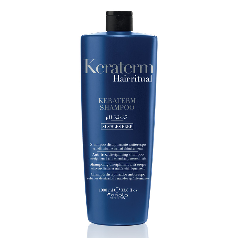 Fanola Keraterm Shampoo — шампунь для реконструкції пошкодженого волосся, 1000 мл